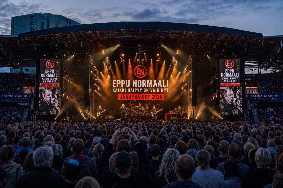 Eppu Normaali jäähyväiskonsertti Ratina Stadionilla.