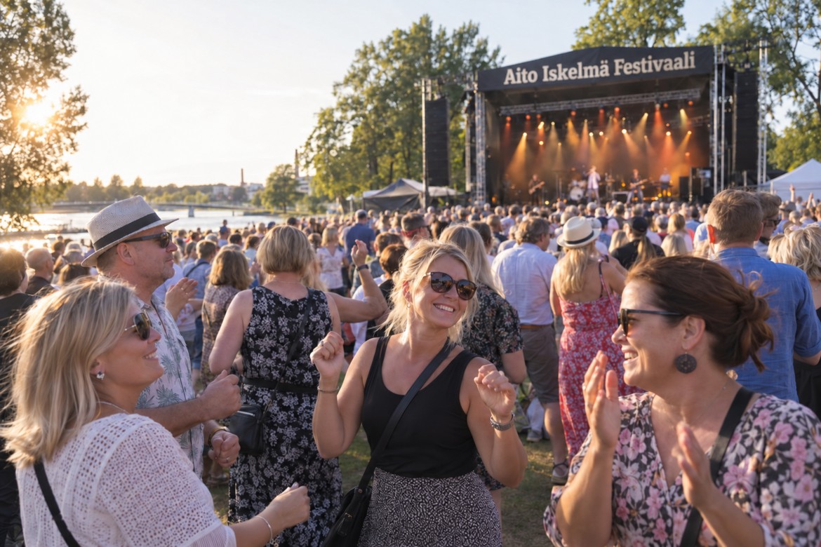 Aito Iskelmä Festivaali lavalla.