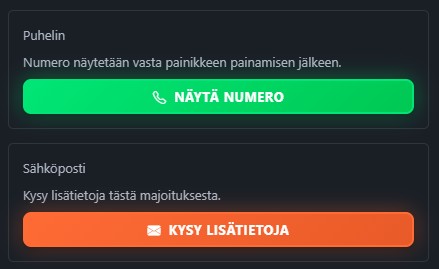 Näytä numero -painikkeesta saat ilmoittajan puhelinnumeron. Kysy lisätietoja -painikkeesta voit lähettää hänelle viestin. Käytettävissä olevat yhteydenottotavat riippuvat ilmoittajan asetuksista.